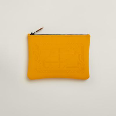 HERMES エルメス　フラットポーチ 刺繍入り フォーブル・コーナー PM フラットポーチ 刺繍入り 《フォーブル・コーナー》 PM